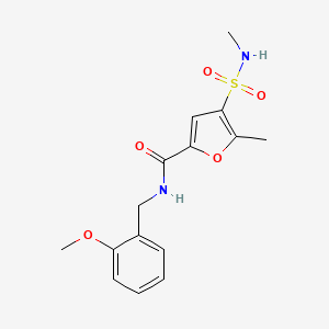 N-(2-methoxybenzyl)-5-methyl-4-(N-methylsulfamoyl)furan-2-carboxamide