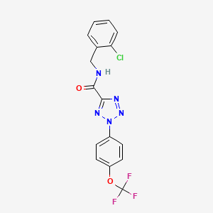 N-(2-chlorobenzyl)-2-(4-(trifluoromethoxy)phenyl)-2H-tetrazole-5-carboxamide