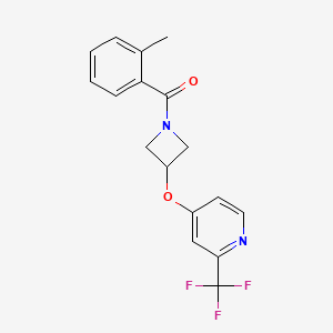 4-{[1-(2-Methylbenzoyl)azetidin-3-yl]oxy}-2-(trifluoromethyl)pyridine