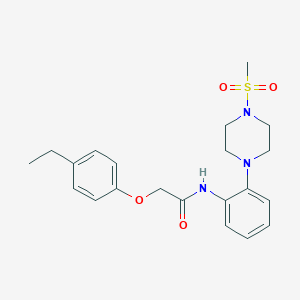 2-(4-ethylphenoxy)-N-{2-[4-(methylsulfonyl)-1-piperazinyl]phenyl}acetamide