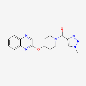 2-{[1-(1-methyl-1H-1,2,3-triazole-4-carbonyl)piperidin-4-yl]oxy}quinoxaline