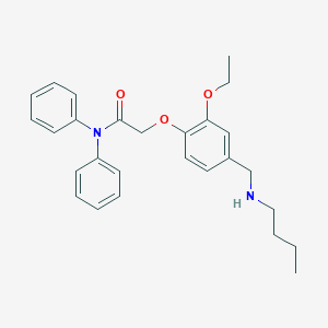 molecular formula C27H32N2O3 B283159 2-{4-[(butylamino)methyl]-2-ethoxyphenoxy}-N,N-diphenylacetamide 