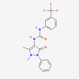 N-(1,5-dimethyl-3-oxo-2-phenyl-2,3-dihydro-1H-pyrazol-4-yl)-N'-[3-(trifluoromethyl)phenyl]urea