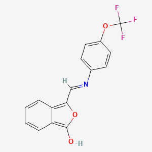 3-{[4-(trifluoromethoxy)anilino]methylene}-2-benzofuran-1(3H)-one