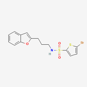 N-(3-(benzofuran-2-yl)propyl)-5-bromothiophene-2-sulfonamide