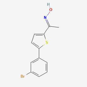 N-{1-[5-(3-bromophenyl)thiophen-2-yl]ethylidene}hydroxylamine