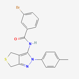 3-bromo-N-(2-(p-tolyl)-4,6-dihydro-2H-thieno[3,4-c]pyrazol-3-yl)benzamide