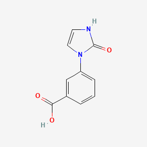 molecular formula C10H8N2O3 B2831644 3-(2-氧代-2,3-二氢-1H-咪唑-1-基)苯甲酸 CAS No. 939999-26-5