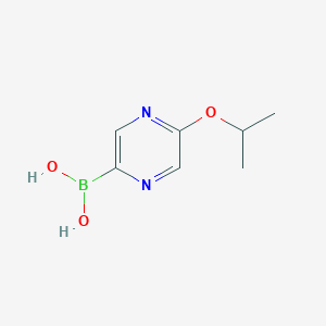 molecular formula C7H11BN2O3 B2831651 5-(异丙氧基)吡嗪-2-硼酸 CAS No. 1309982-43-1