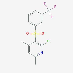 2-Chloro-4,6-dimethyl-3-pyridinyl 3-(trifluoromethyl)phenyl sulfone