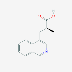 molecular formula C13H13NO2 B2831656 (2S)-3-Isoquinolin-4-yl-2-methylpropanoic acid CAS No. 2248202-19-7