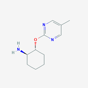 molecular formula C11H17N3O B2831659 (1R,2R)-2-(5-Methylpyrimidin-2-yl)oxycyclohexan-1-amine CAS No. 2290826-49-0