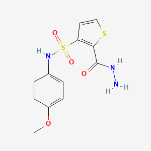 2-(hydrazinocarbonyl)-N-(4-methoxyphenyl)thiophene-3-sulfonamide