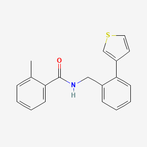 2-methyl-N-(2-(thiophen-3-yl)benzyl)benzamide