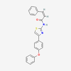 (Z)-N-(4-(4-phenoxyphenyl)thiazol-2-yl)-3-phenylacrylamide