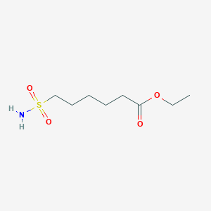 B2831675 Hexanoic acid, 6-(aminosulfonyl)-, ethyl ester CAS No. 848432-25-7
