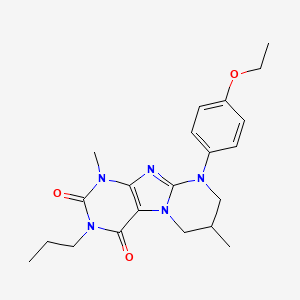 9-(4-ethoxyphenyl)-1,7-dimethyl-3-propyl-6,7,8,9-tetrahydropyrimido[2,1-f]purine-2,4(1H,3H)-dione