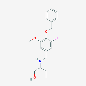 2-{[4-(Benzyloxy)-3-iodo-5-methoxybenzyl]amino}-1-butanol