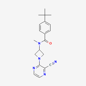 4-Tert-butyl-N-[1-(3-cyanopyrazin-2-yl)azetidin-3-yl]-N-methylbenzamide