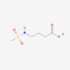 molecular formula C5H11NO4S B2831705 4-[(甲磺酰)氨基]丁酸 CAS No. 887842-00-4