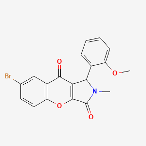 7-Bromo-1-(2-methoxyphenyl)-2-methyl-1,2-dihydrochromeno[2,3-c]pyrrole-3,9-dione