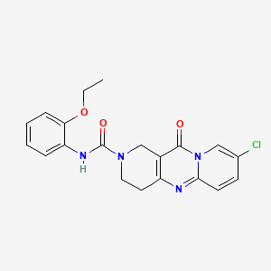 8-chloro-N-(2-ethoxyphenyl)-11-oxo-3,4-dihydro-1H-dipyrido[1,2-a:4',3'-d]pyrimidine-2(11H)-carboxamide