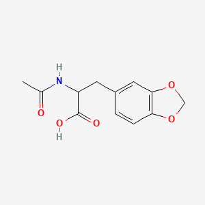 3-(2H-1,3-benzodioxol-5-yl)-2-acetamidopropanoic acid