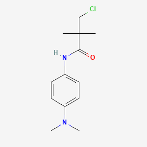 molecular formula C13H19ClN2O B2831721 3-氯-N-[4-(二甲胺基)苯基]-2,2-二甲基丙酰胺 CAS No. 341966-00-5
