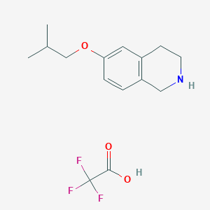 molecular formula C15H20F3NO3 B2831727 6-(2-Methylpropoxy)-1,2,3,4-tetrahydroisoquinoline trifluoroacetic acid CAS No. 2228465-22-1