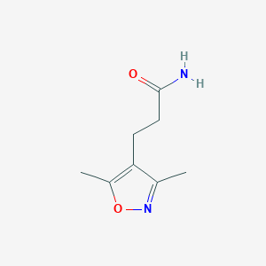 molecular formula C8H12N2O2 B2831728 3-(3,5-二甲基-1,2-噁唑-4-基)丙酰胺 CAS No. 912763-85-0