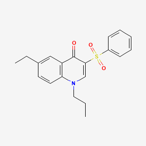 3-(Benzenesulfonyl)-6-ethyl-1-propyl-1,4-dihydroquinolin-4-one