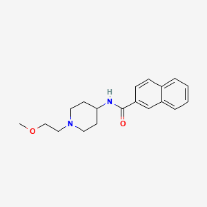 molecular formula C19H24N2O2 B2831735 N-(1-(2-methoxyethyl)piperidin-4-yl)-2-naphthamide CAS No. 1421452-59-6