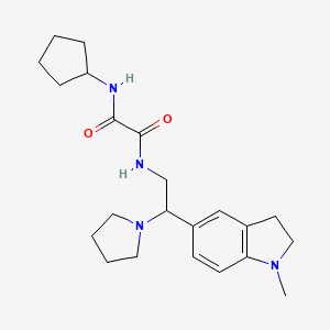 N1-cyclopentyl-N2-(2-(1-methylindolin-5-yl)-2-(pyrrolidin-1-yl)ethyl)oxalamide