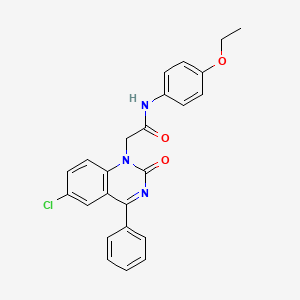 molecular formula C24H20ClN3O3 B2831746 2-(6-chloro-2-oxo-4-phenylquinazolin-1(2H)-yl)-N-(4-ethoxyphenyl)acetamide CAS No. 932321-17-0