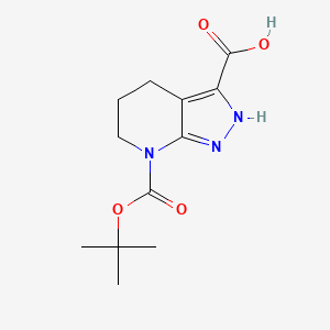 7-[(2-Methylpropan-2-yl)oxycarbonyl]-2,4,5,6-tetrahydropyrazolo[3,4-b]pyridine-3-carboxylic acid