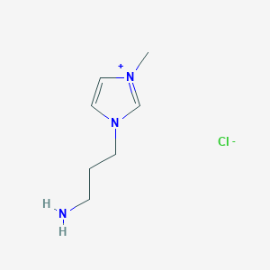 molecular formula C7H14ClN3 B2831783 3-(3-Aminopropyl)-1-methyl-3-imidazolium Chloride CAS No. 909412-59-5