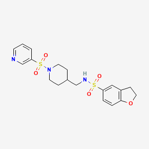 N-((1-(pyridin-3-ylsulfonyl)piperidin-4-yl)methyl)-2,3-dihydrobenzofuran-5-sulfonamide