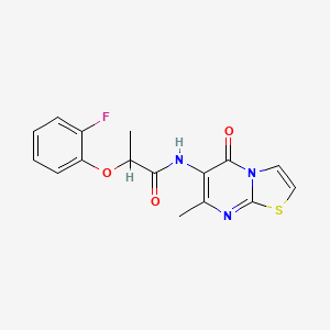 2-(2-fluorophenoxy)-N-(7-methyl-5-oxo-5H-thiazolo[3,2-a]pyrimidin-6-yl)propanamide