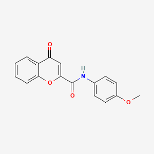 molecular formula C17H13NO4 B2831793 N-(4-甲氧基苯基)-4-氧代-4H-香豆素-2-甲酸胺 CAS No. 109843-27-8