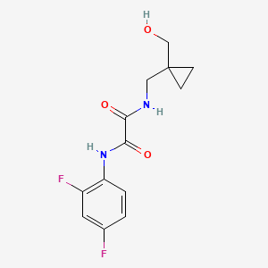 N1-(2,4-difluorophenyl)-N2-((1-(hydroxymethyl)cyclopropyl)methyl)oxalamide