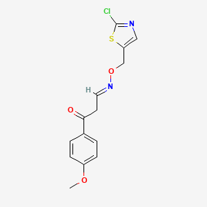 3-(4-methoxyphenyl)-3-oxopropanal O-[(2-chloro-1,3-thiazol-5-yl)methyl]oxime