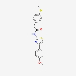 N-(4-(4-ethoxyphenyl)thiazol-2-yl)-2-(4-(methylthio)phenyl)acetamide