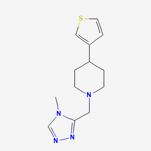 1-((4-methyl-4H-1,2,4-triazol-3-yl)methyl)-4-(thiophen-3-yl)piperidine