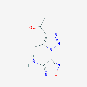 1-[1-(4-Amino-furazan-3-yl)-5-methyl-1H-[1,2,3]triazol-4-yl]-ethanone