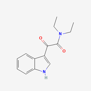 molecular formula C14H16N2O2 B2831864 N,N-Diethyl-2-(1H-indol-3-yl)-2-oxoacetamide CAS No. 61-09-6