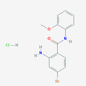 2-amino-4-bromo-N-(2-methoxyphenyl)benzamide hydrochloride