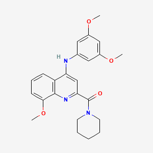 molecular formula C24H27N3O4 B2831872 N-(4-异丙基苯基)-4-[3-(丙酰胺基)吡啶-2-基]苯甲酰胺 CAS No. 1251580-48-9