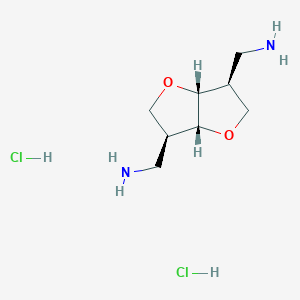 [(3S,3Ar,6S,6aR)-6-(aminomethyl)-2,3,3a,5,6,6a-hexahydrofuro[3,2-b]furan-3-yl]methanamine;dihydrochloride