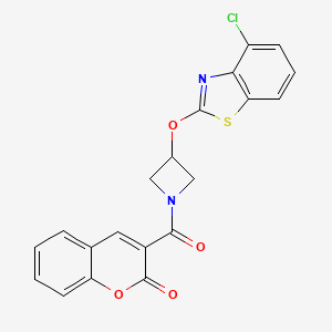 3-(3-((4-chlorobenzo[d]thiazol-2-yl)oxy)azetidine-1-carbonyl)-2H-chromen-2-one