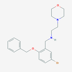 molecular formula C20H25BrN2O2 B283189 N-[2-(benzyloxy)-5-bromobenzyl]-2-(morpholin-4-yl)ethanamine 